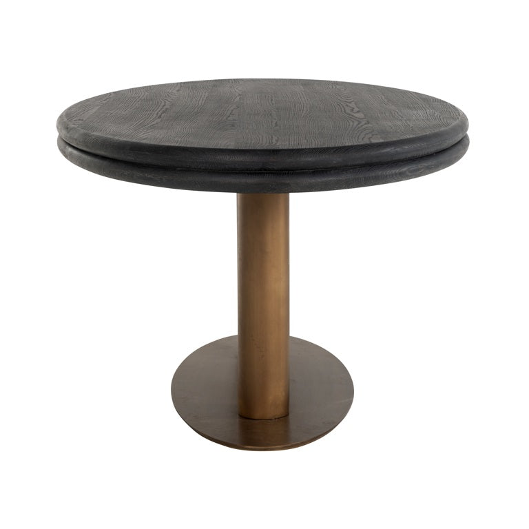 OVAL DINING TABLE WITH BRASS LEGS 235CM