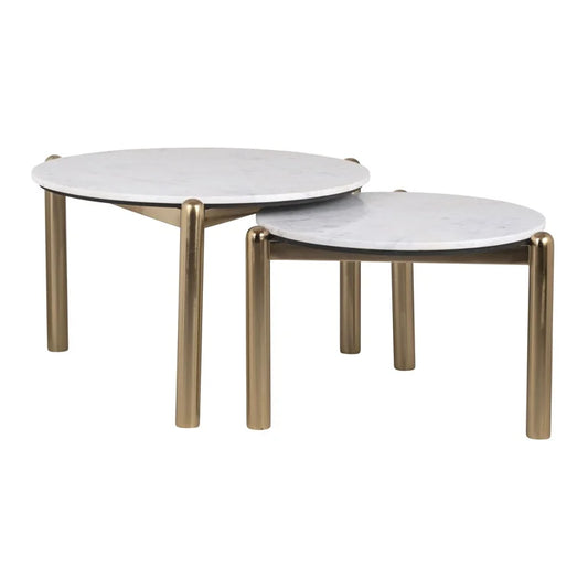 Coffee Table (white and gold)