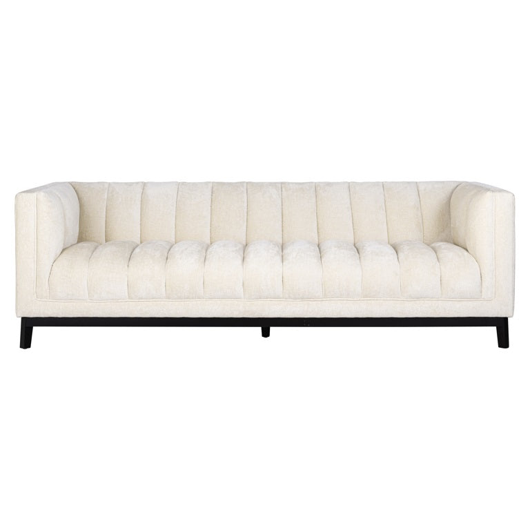 Sofa Beaudy white chenille