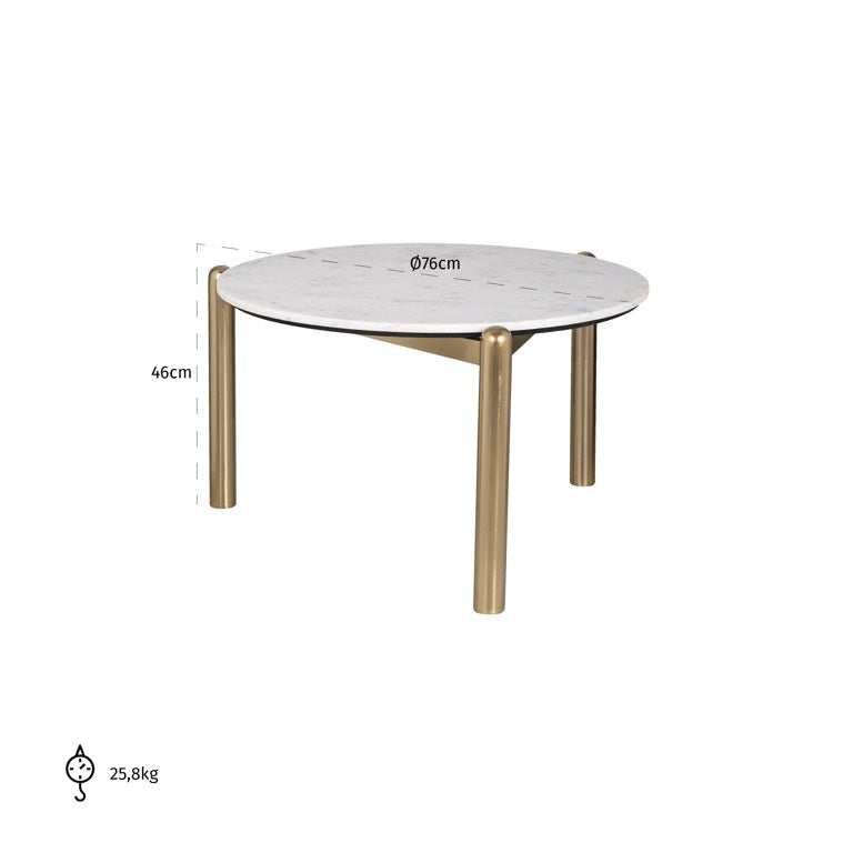 Coffee Table (white and gold)