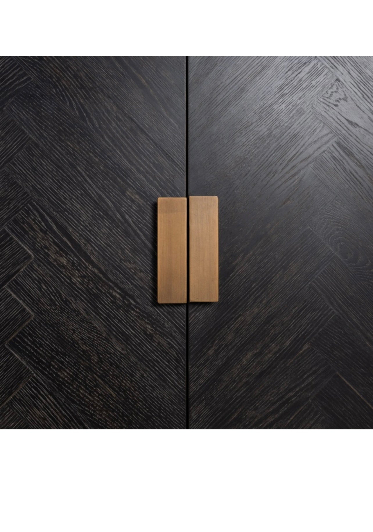 Sideboard Blackbone brass 4-doors (Black rustic)