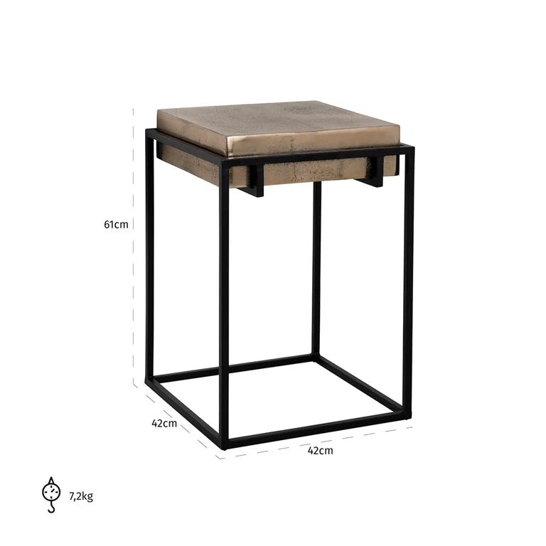 Champagne Gold Side Table