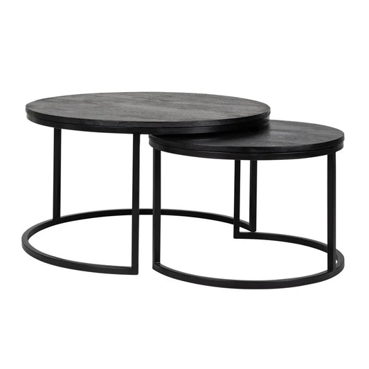 Coffee table Catana set of 2 (Black)
