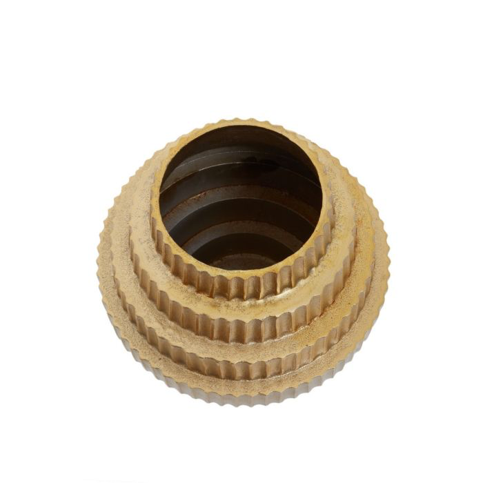 DEOMALI OMBRE GOLD AND BLACK VASE