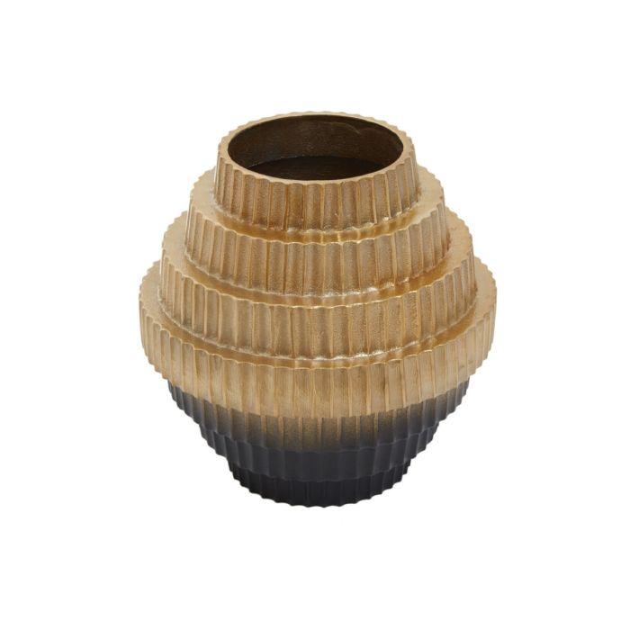 DEOMALI OMBRE GOLD AND BLACK VASE