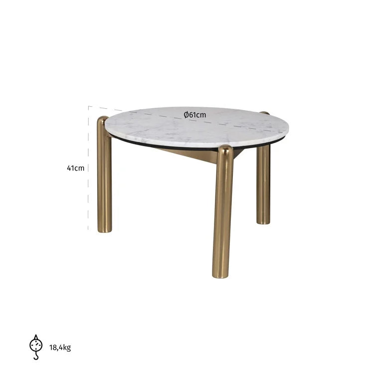 Coffee Table (white and gold)