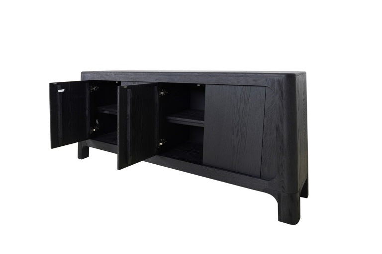 Sideboard 4-doors (Dark coffee)