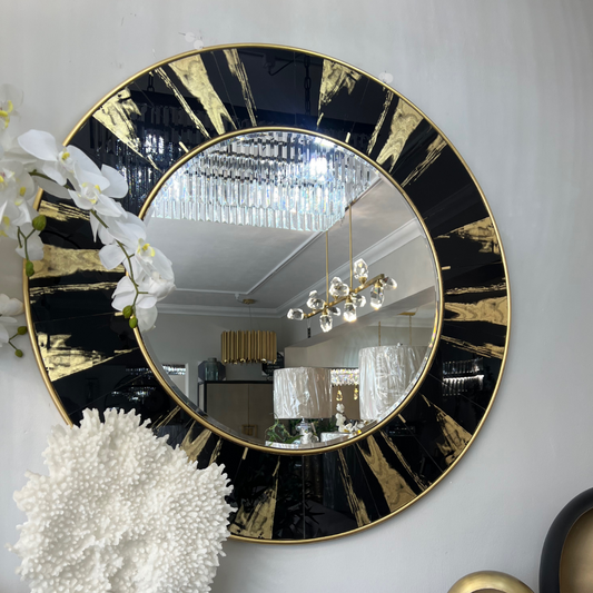 Black and gold Mirror