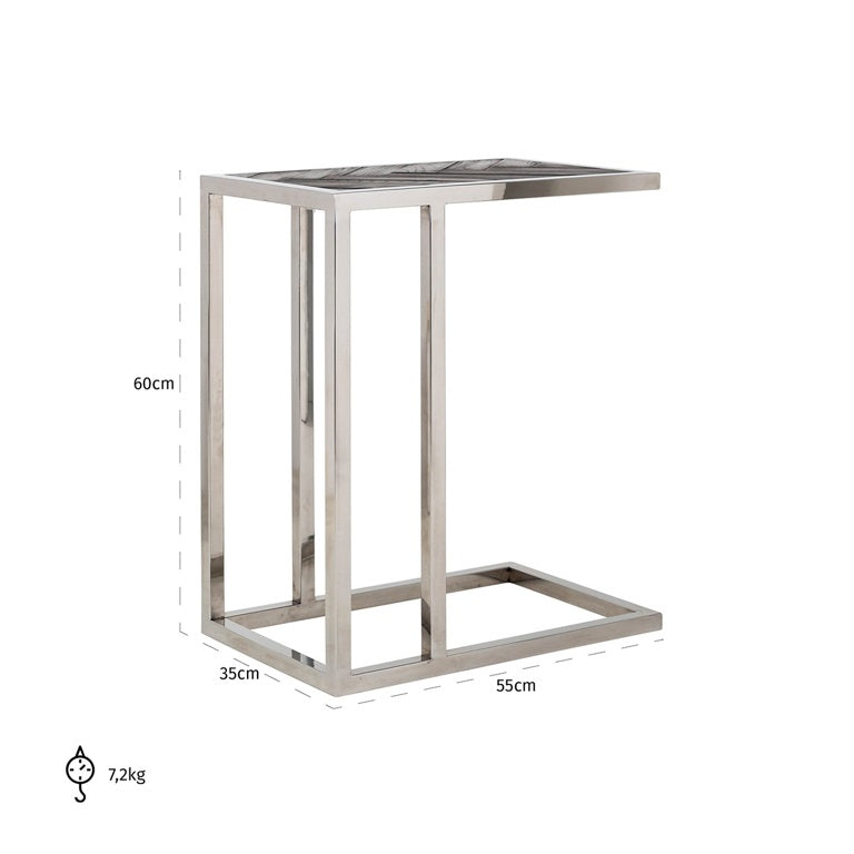 Silver Oak Side Table