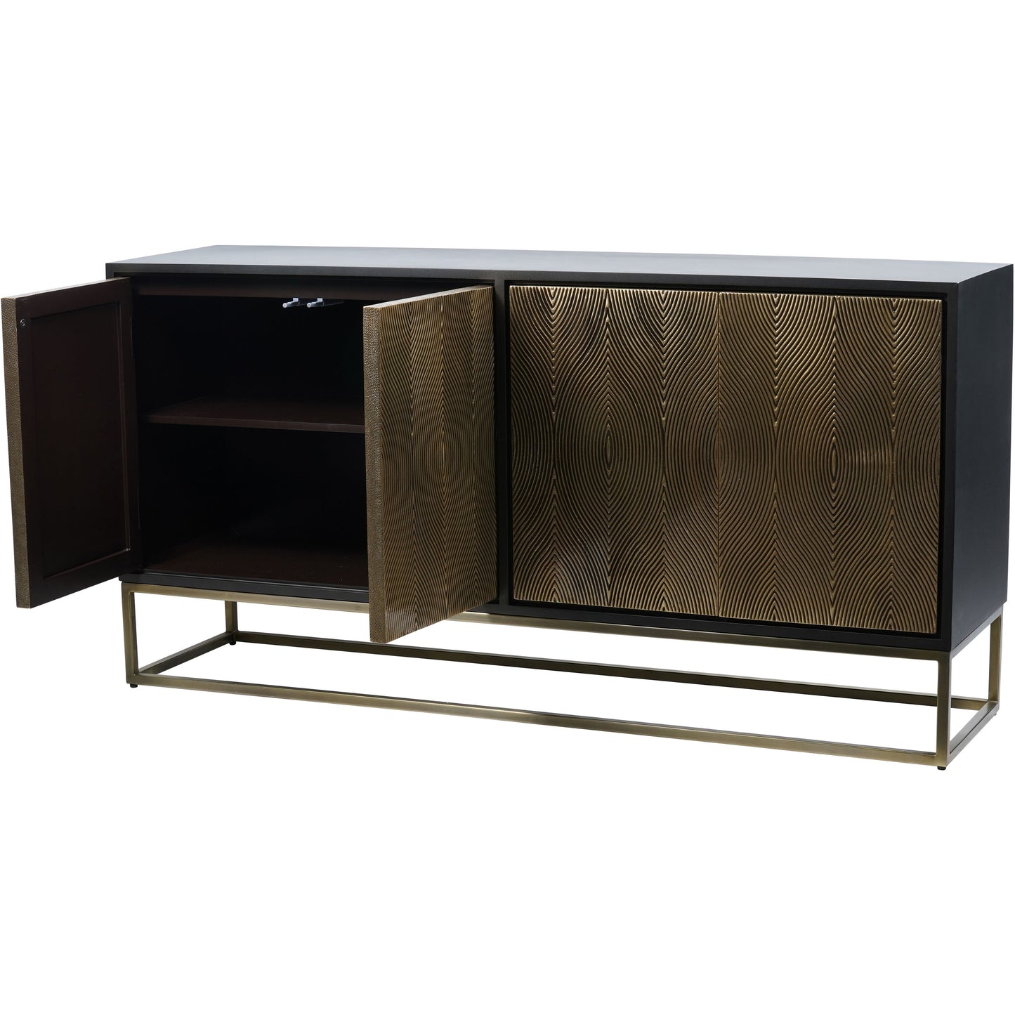 Izabella Embossed 4 Door Sideboard