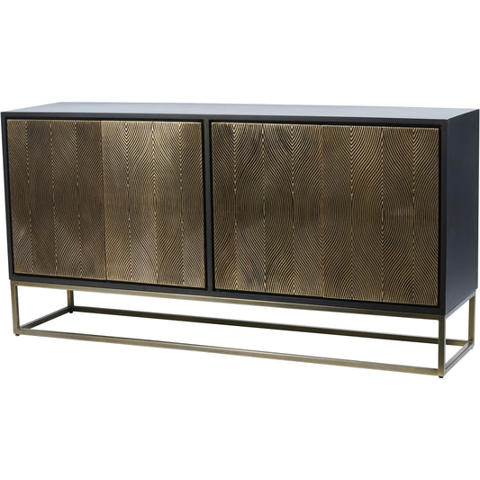 Izabella Embossed 4 Door Sideboard