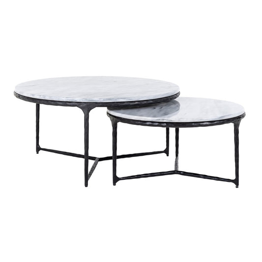 Marble Coffee Table Set of 2