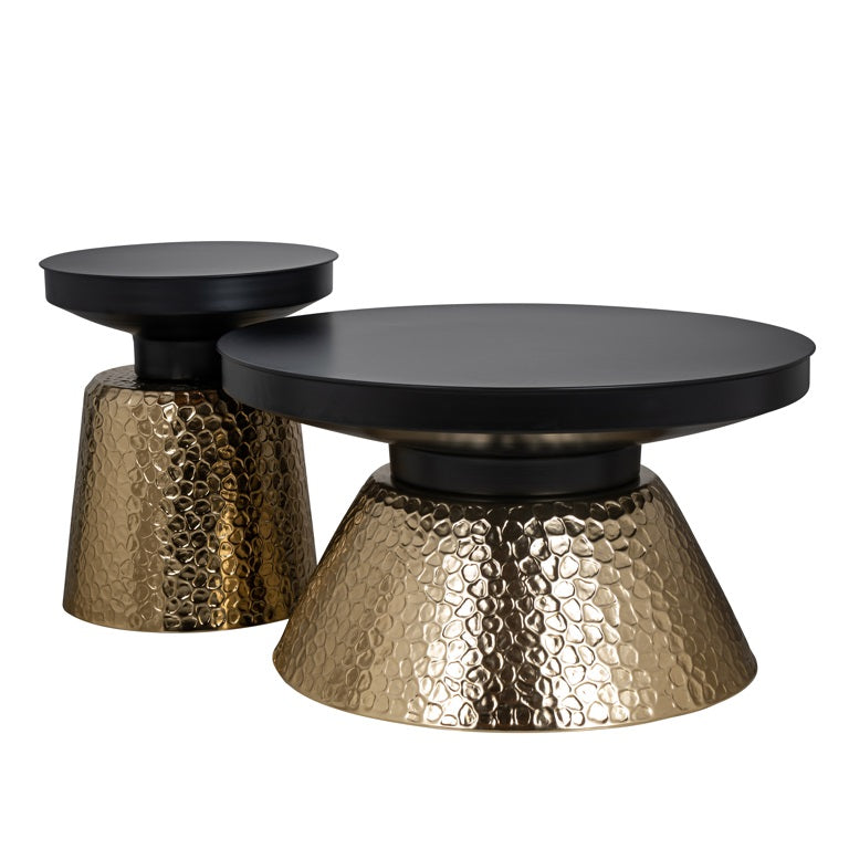 Round black Coffe table/ Side table