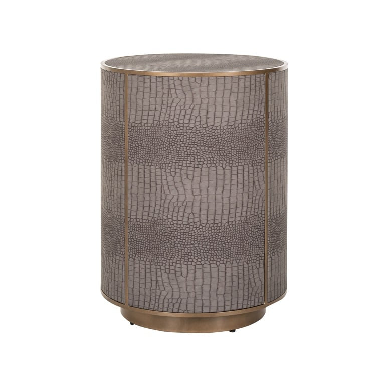 Grey and Gold Side Table