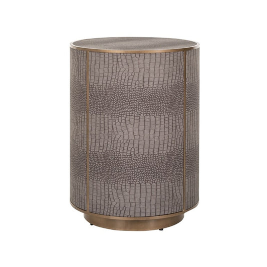 Grey and Gold Side Table