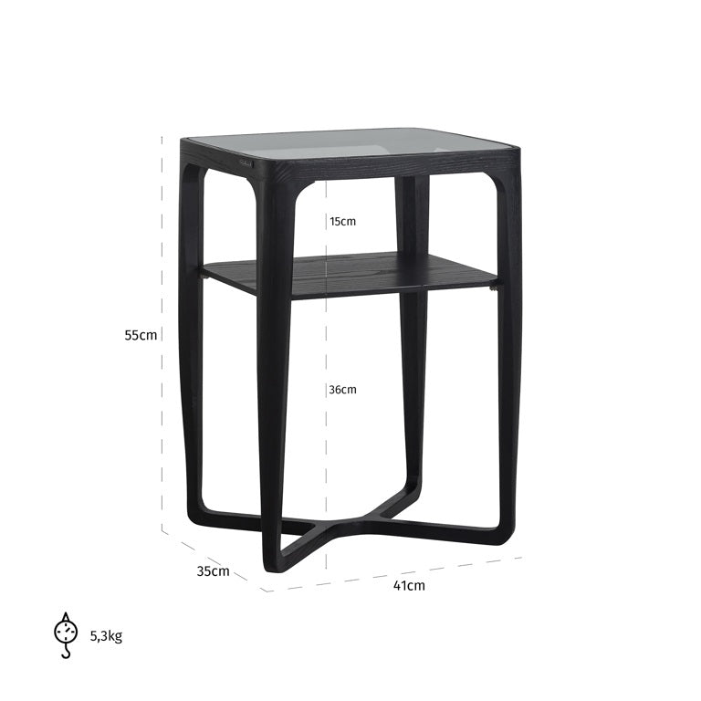 Black Side Table