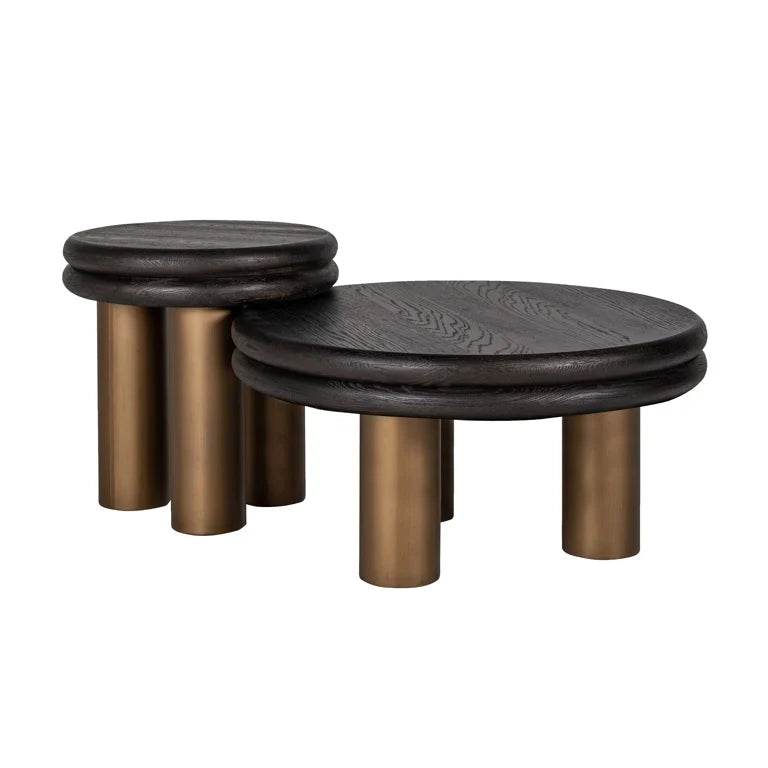 Side table Macaron (Black rustic)