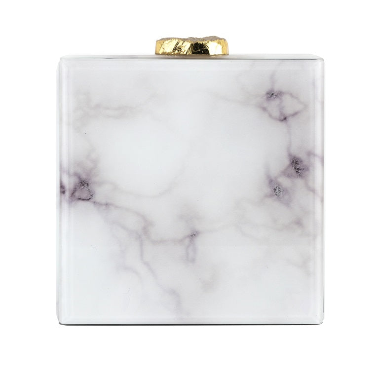 Jewellery Box Bayou white marble look