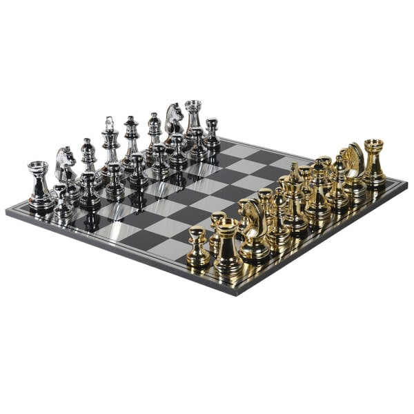 Silver and Gold Chess Set