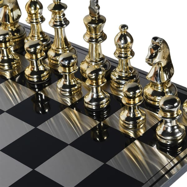 Silver and Gold Chess Set