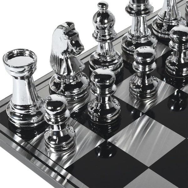 Silver and Gold Chess Set