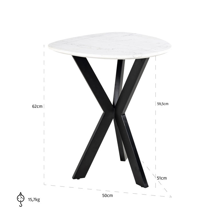 Side table Trocadero white