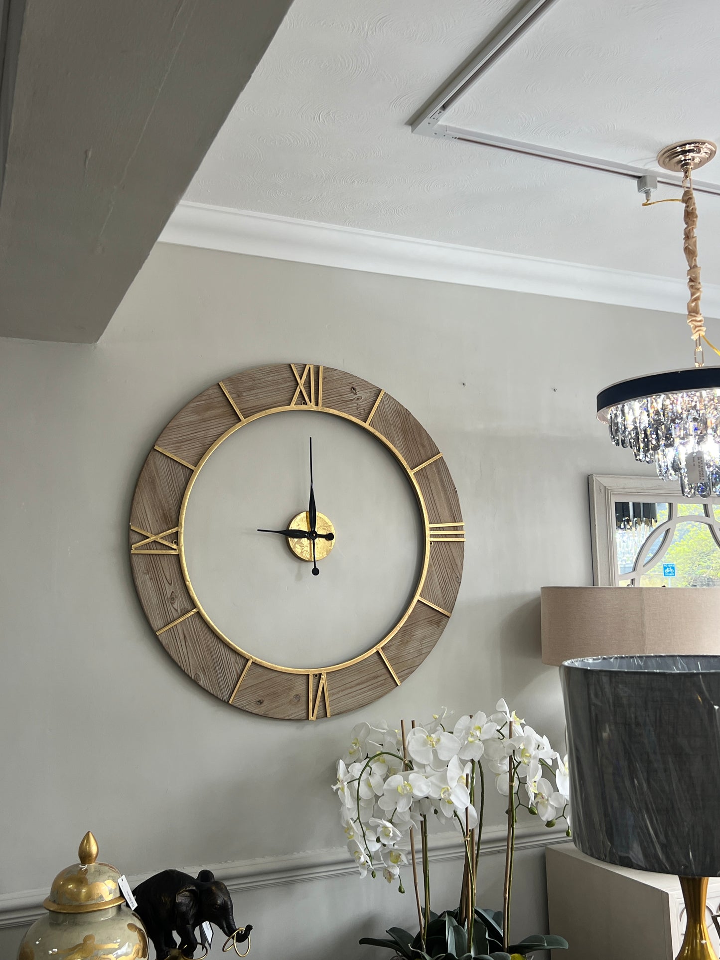 Gold Wall Clock