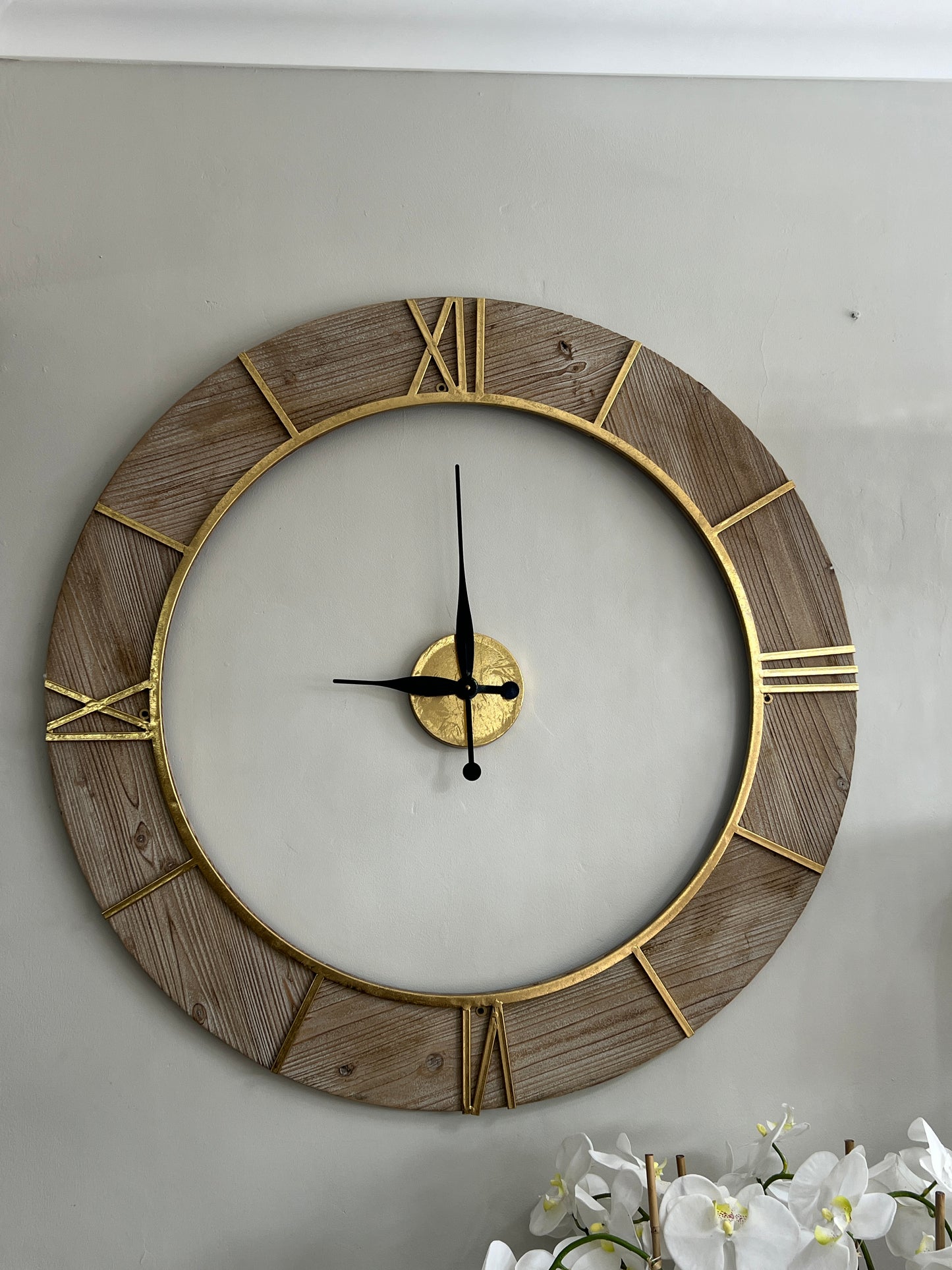 Gold Wall Clock