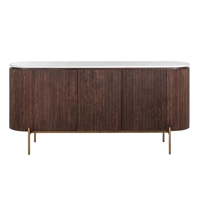 Sideboard Barkley 3-doors (Brushed Gold)