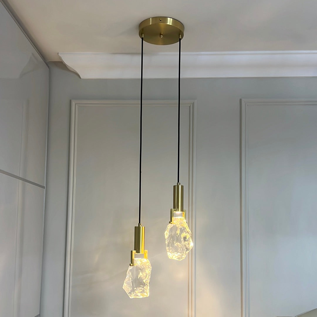 Gold Crystal Pendant Light