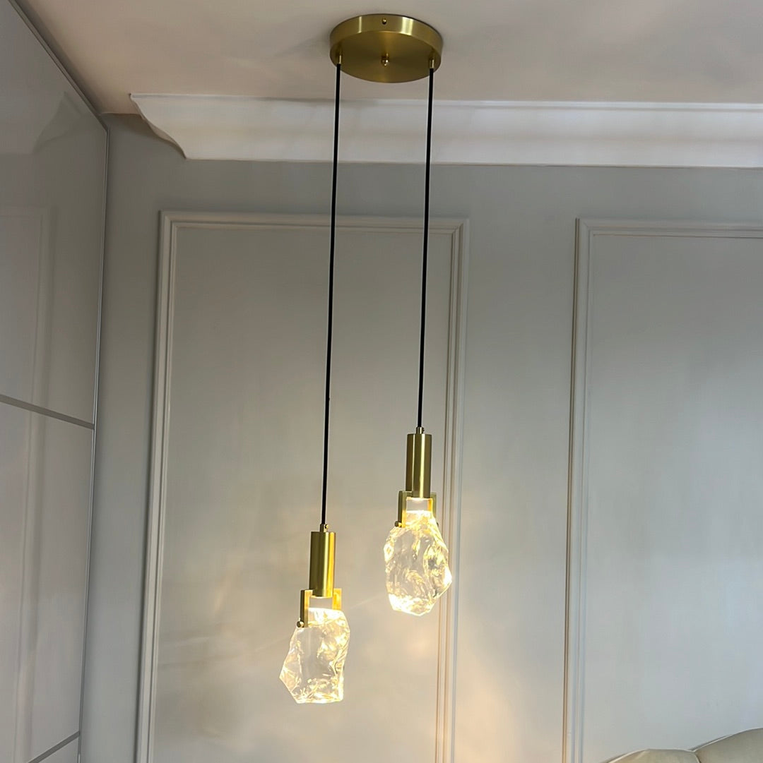 Gold Crystal Pendant Light