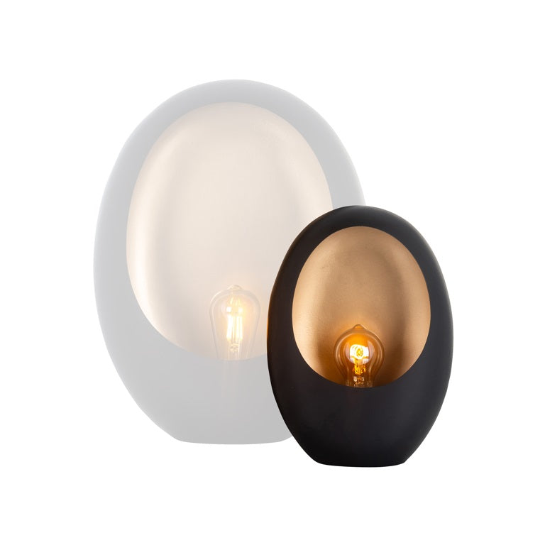 Table lamp eggshell shape