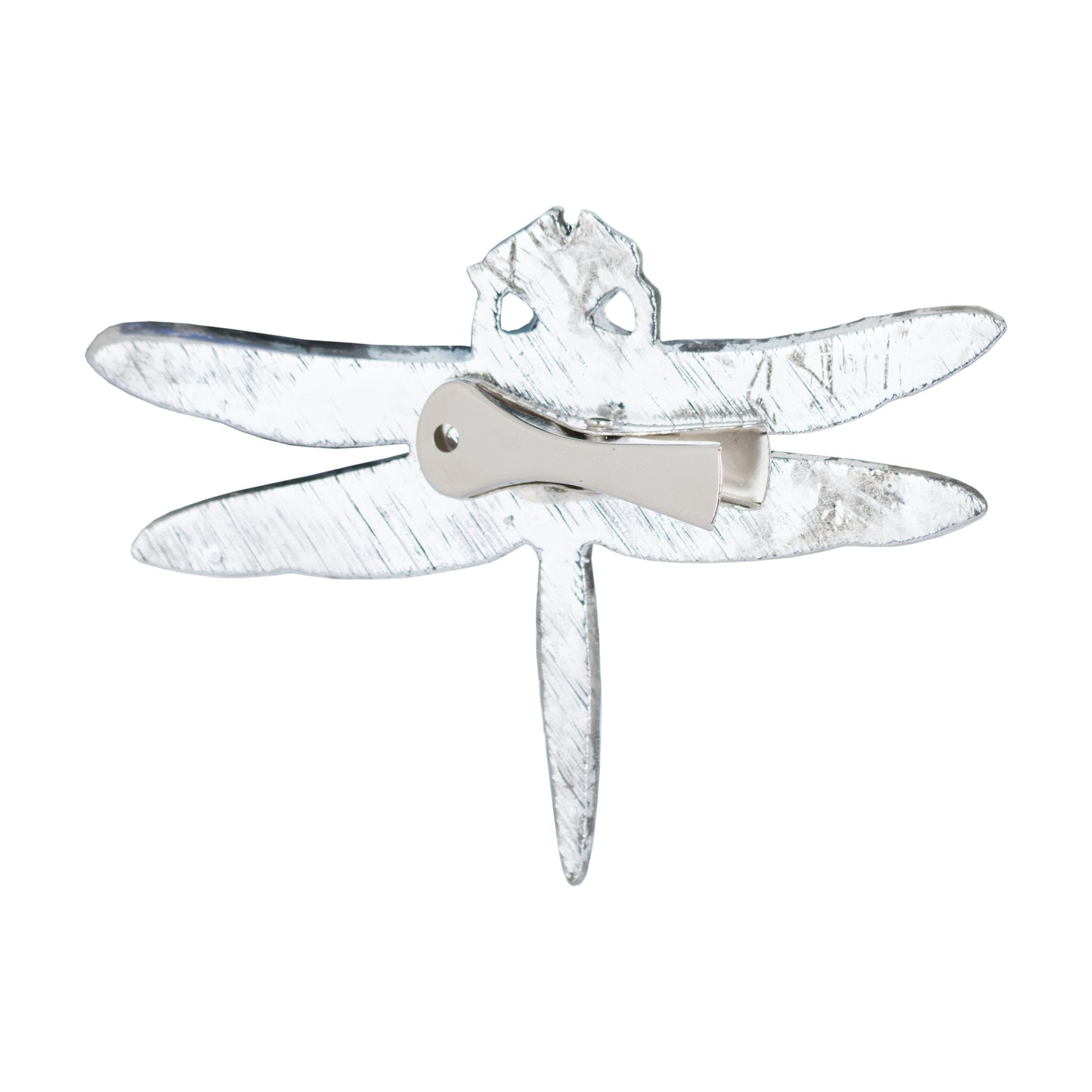 Antique Silver Dragonfly Decorative Clip