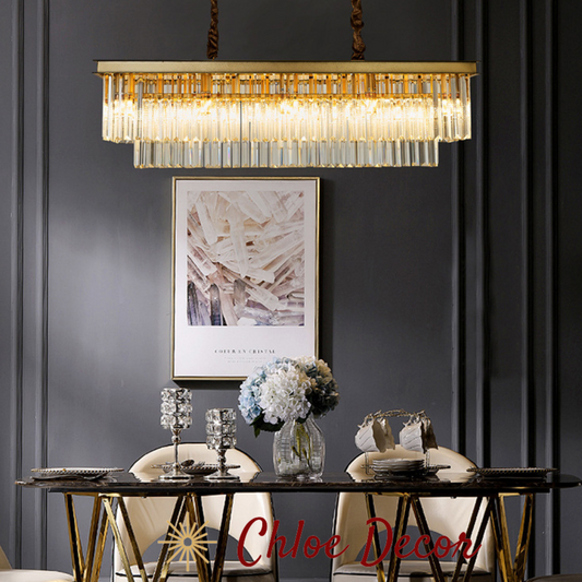 Gold Crystal Chandelier