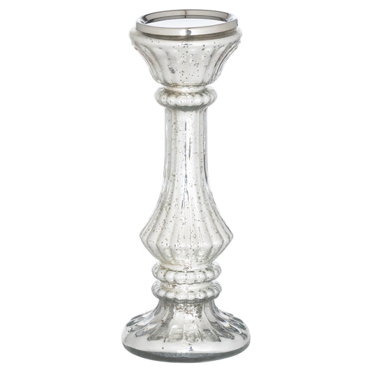 Mercury Effect Deep Ribbed Small Candle Pillar