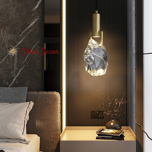 Gold Crystal Pendant Light