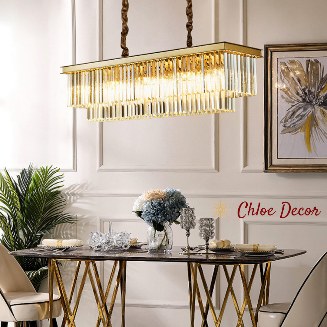 Gold Crystal Chandelier