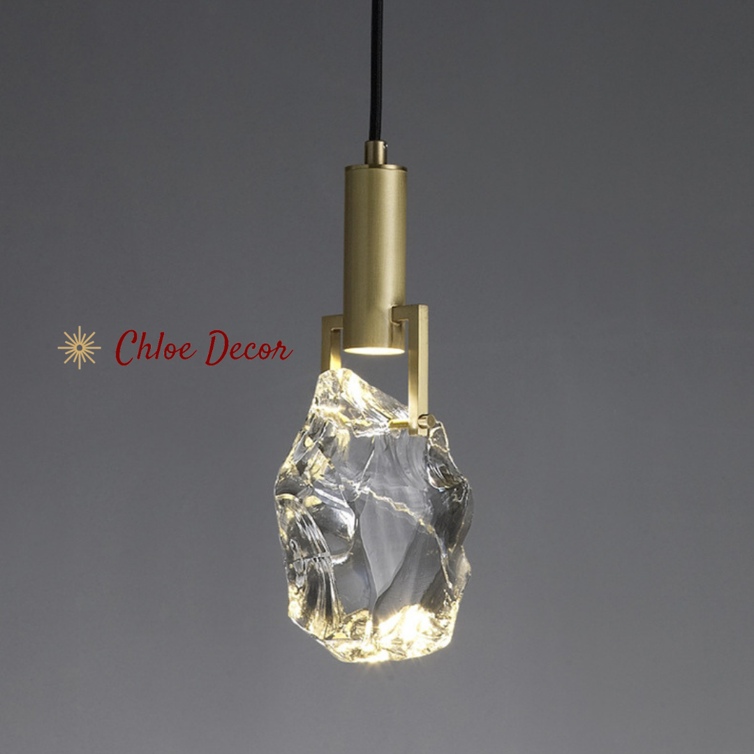 Gold Crystal Pendant Light