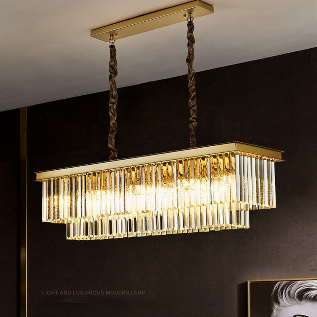 Gold Crystal Chandelier