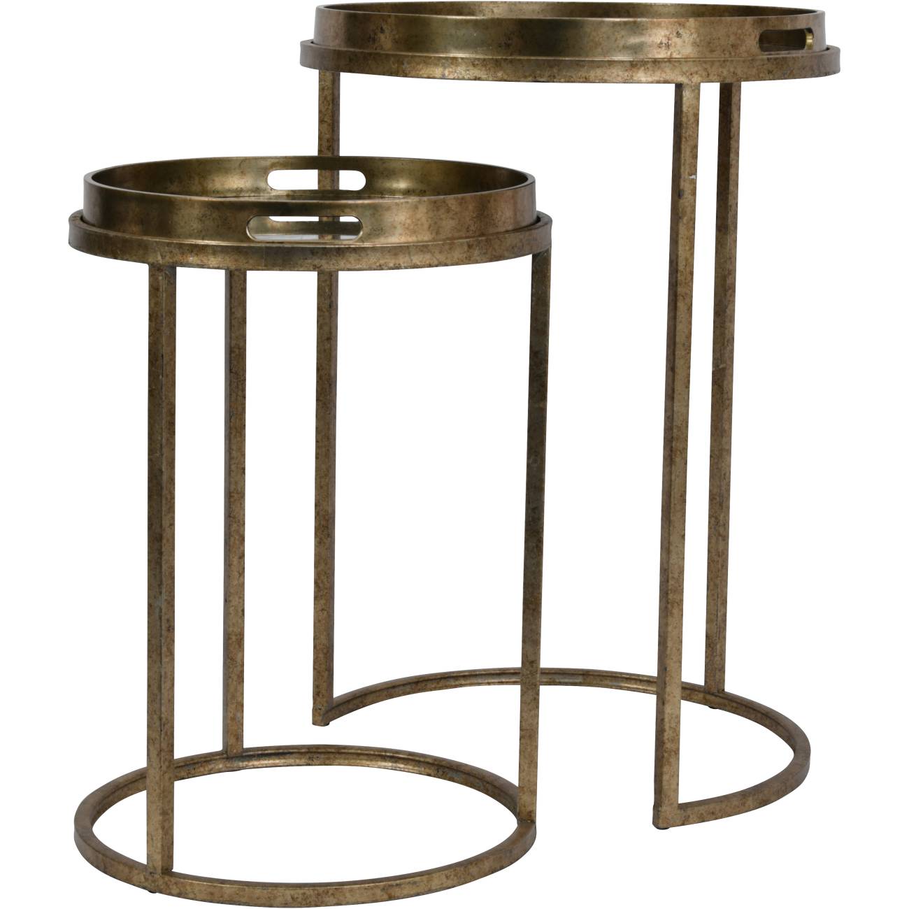 Constellation Map Set of 2 Side Tables