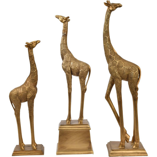 Giant Giraffe Gold Sculpture