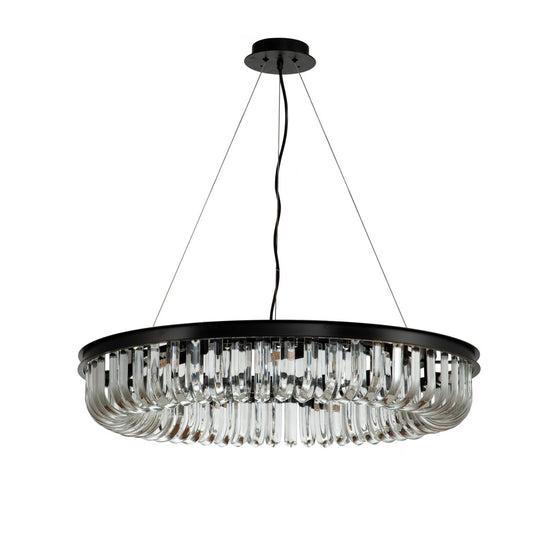 Glass Droplet Circular Pendant Chandelier