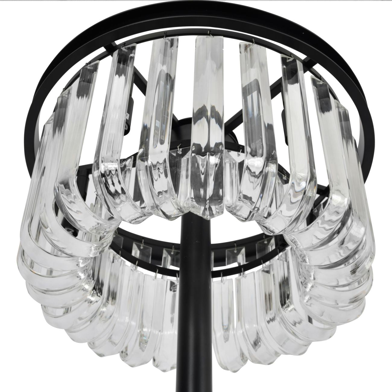 Cowdray Glass Droplet Circular Floor Lamp