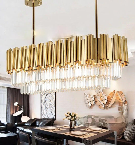 Crystal  Gold Chandelier