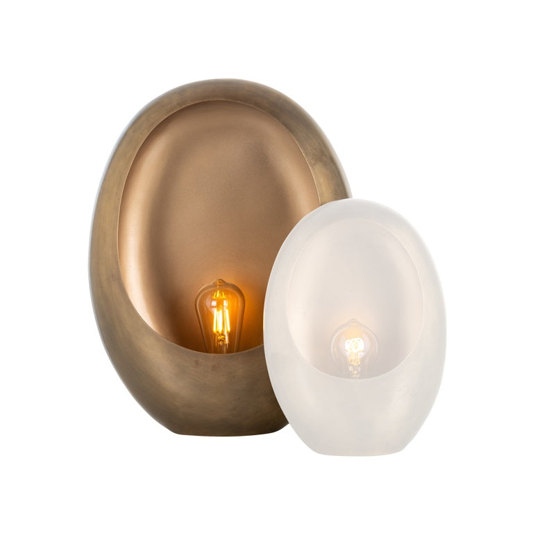 Table lamp eggshell shape