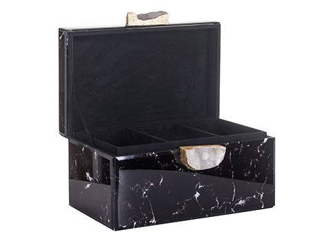 Jewellery Box Maeve Black Marble