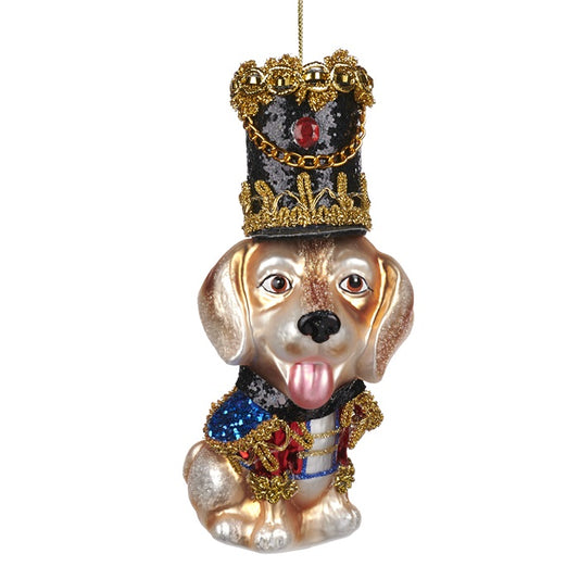 GLASS NUTCRACKER DOG 15,5 CM GOODWILL COLLECTION