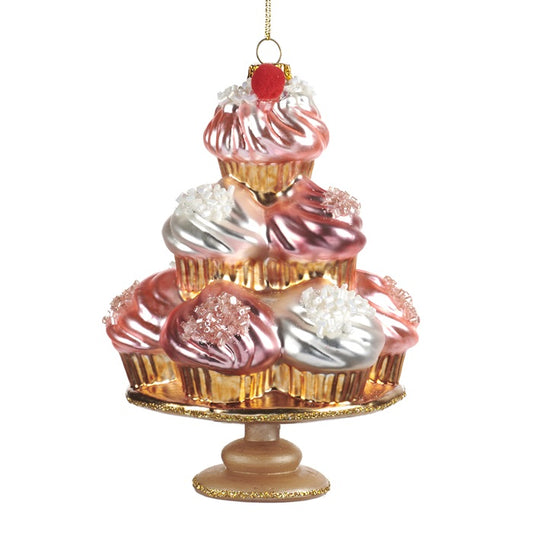 GLASS CUPCAKES ON STAND 15.5CM GOODWILL COLLECTION