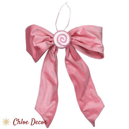 Hanging Bow Pink/Red Candy  Lane