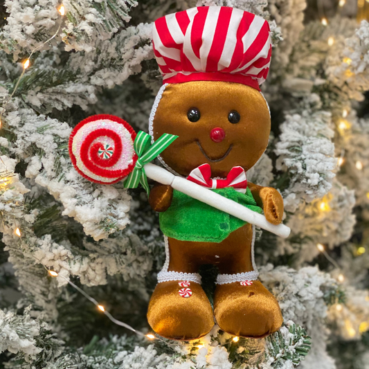 Gingerbread Man With Stripped Hat